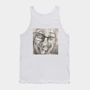 Black and white woman face Tank Top